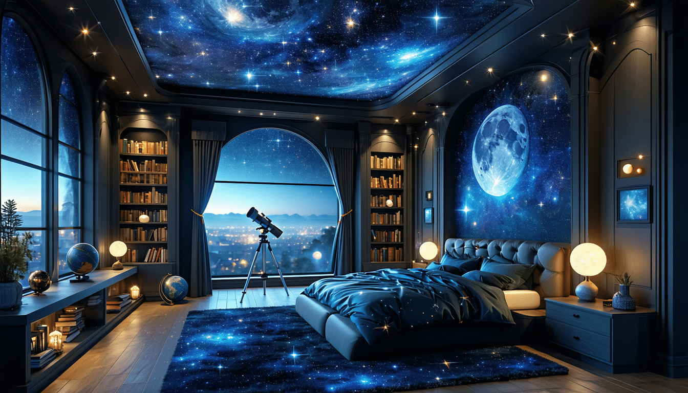 découvrez des idées uniques de décorations de chambre inspirées par l'astronomie. transformez votre espace en un univers céleste avec des éléments cosmiques, des motifs étoilés et des couleurs galactiques qui vous émerveilleront à chaque regard.